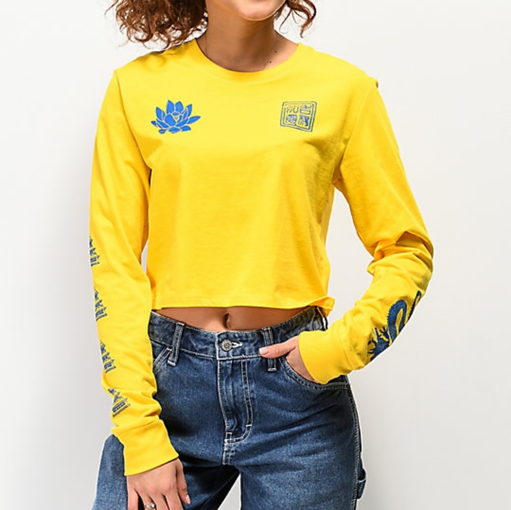 Long sleeve crop top 💛